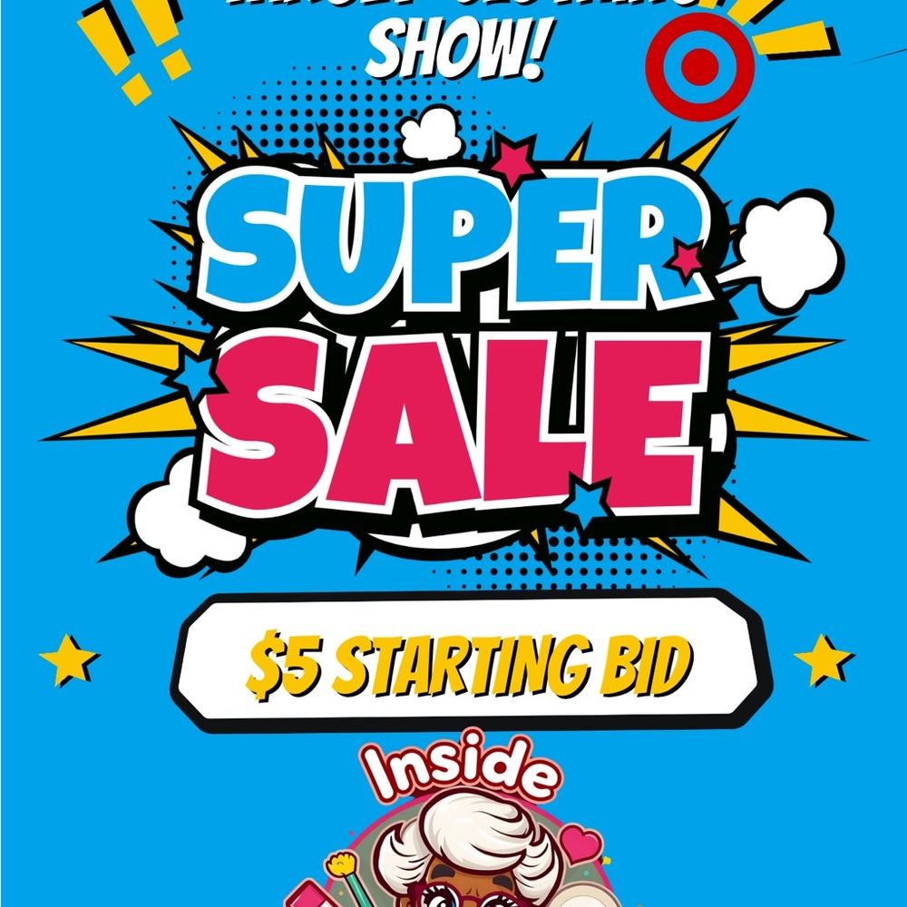 Target Super Sale Poster - INSIDE GRANDMAS PURSE